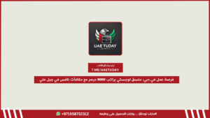 فرصة عمل في دبي: منسق لوجستي براتب 8000 درهم مع مكافآت نافس في جبل علي