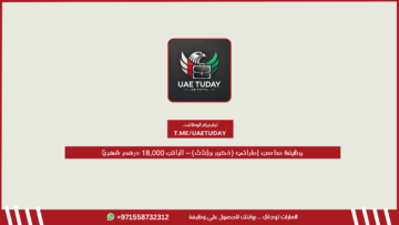 وظيفة محاسب إماراتي (ذكور وإناث) – الراتب 18,000 درهم شهريًا