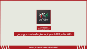 راتبك يبدأ من 6,000 درهم! فرصة عمل حكومية بدوام مريح في دبي