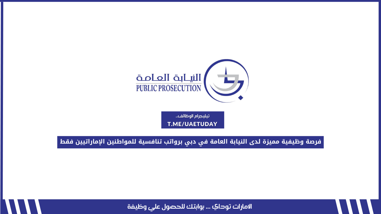 وظيفة ضابط موارد بشرية في النيابة العامة | فرصة للمواطنين الإماراتيين في قطاع حكومي رائد